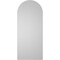 Ekena Millwork Round Top Surface Mount PVC Gable Vent: Non-Functional, w/ 3-1/2"W x 1"P Standard Frame, 12"W x 28"H GVPRT12X2801SN - alternate 3